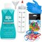 Synthetic Rit Dye More Liquid Fabric Dye Tropical Teal, Pixiss Rit Dye Accessories Kit